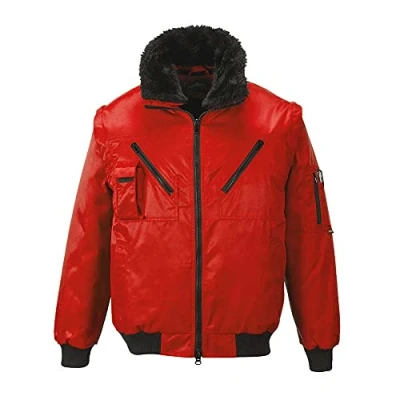 Image of Portwest Pilot Jacket, Size: 4XL, Colour: Red, PJ10RER4XL