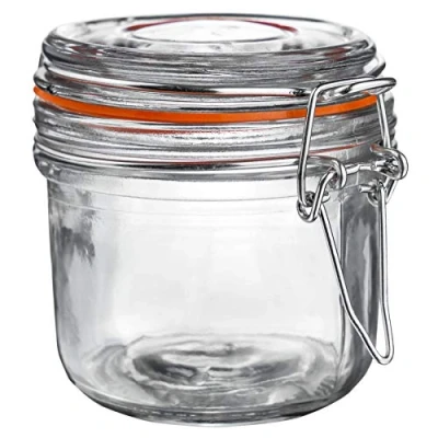 Image of Orange Seal 200ml Classic Glass Storage Jar By Argon Tableware