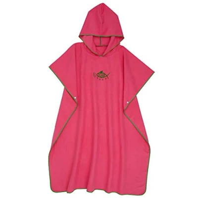 Image of Robe Towel Changing Poncho Hooded Quick Dry Lightweight Microfiber for Surfing Swimming and Beach Fits Men Women Adults