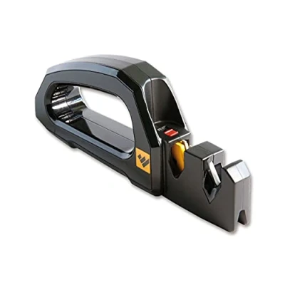 Image of Work Sharp Pivot Pro Knife &amp; Sharpener with Cross Carbide Elements and Ceramic Rods in Black 19.30 cm