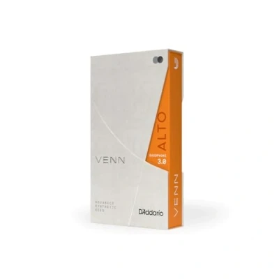 Image of D&#039;Addario VENN G2 Synthetic Alto Saxophone Reeds Sax with Advanced Reed Construction of Polymer Fibers, Resin, Natural Cane Strength 3.0
