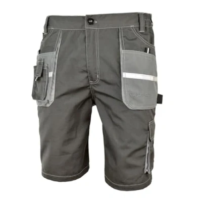 Image of Work Shorts Euro Classic Cargo Combat Style Heavy Duty Pants Multi Pocket (34 36 inch (52)) Grey