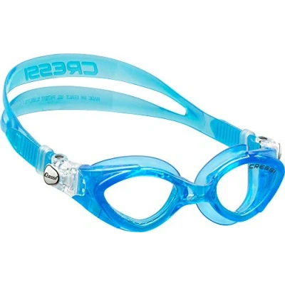 Image of Cressi Men&#039;s Schwimmbrille Fox Small Helles Glas surfing wetsuits, Blue Light, Junior UK