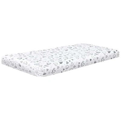 Image of DTEX HOMES 2 x Cot Bed Sheets Super Soft Breathable Polycotton Fitted Sheet 140 70 cm (Hearts)