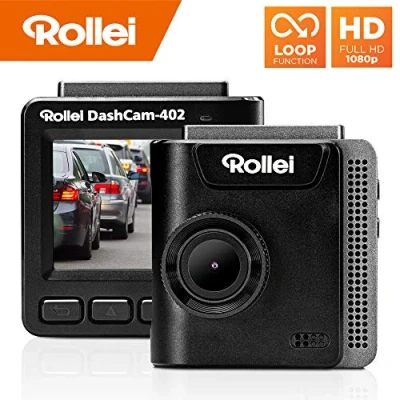 Image of Rollei Dash Cam 402 with GPS and G Sensor Right Compliant Car Camera Front 1080p Full HD for Monitoring Parking Video Registrator Loop Function