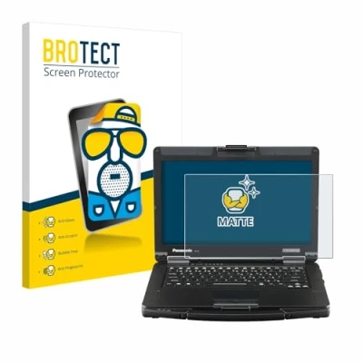 Image of brotect Screen Protector Anti Glare compatible with Panasonic Toughbook FZ 55 Full HD Matte, Fingerprint Protection Film