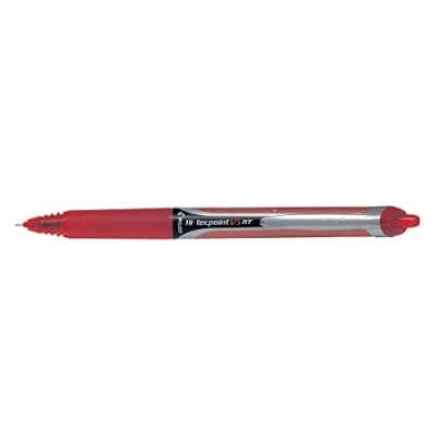 Image of Pilot Pack of 3 Hi Tecpoint V5 RT Retractable Ink Rollerball Pens 0.3 mm Line Redaa