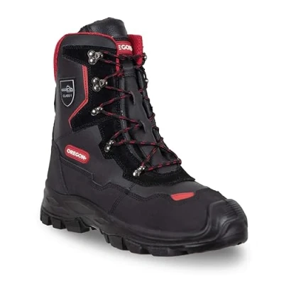 Image of Oregon Yukon Leather Chainsaw Protective Work Boots Class 1, UK Size 8 (42 EU) (295449/42)