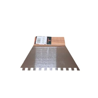 Image of Square Notched Adhesive Spreader Tiling Tile Grout 180mm Glue LVT Wood Flooring Small Spreading Tool for adhesives, 8mm Notch