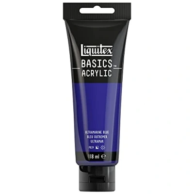 Image of Liquitex 8870030 Basics Acrylic Paint, Ultramarine Blue, 118 ml Tube