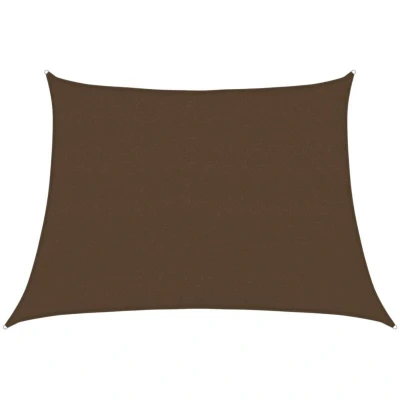 Image of vidaXL Sunshade Sail 160 g/m² Brown 4/5x3 m HDPE