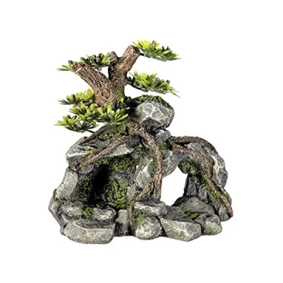 Image of Nobby Aqua Ornaments 28636 Stone Cave with Plants 198 g