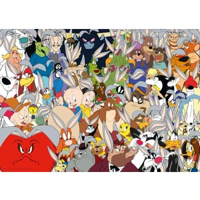 Image of Ravensburger WB Looney Tunes Challenge 1000 Piece Jigsaw Puzzle for Adults 12000409 Handcrafted Tooling, Made in Germany, Every Fits Together Perfectly