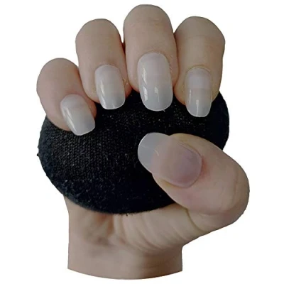 Image of 600 Pieces Short Oval False Nail Tips NATURAL Full Cover Acrylic Press On Nails Professional Salon &amp; Home Use