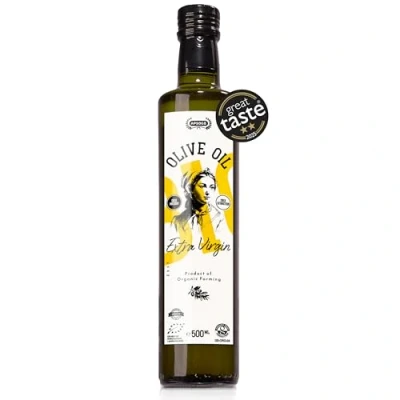 Image of Apsogo Organic Extra Virgin Olive Oil Greek Cold Pressed from Crete (500ml)