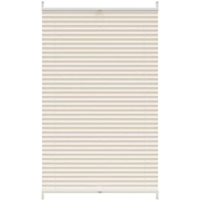 Image of vidaXL Plisse Blind 80x125cm Cream