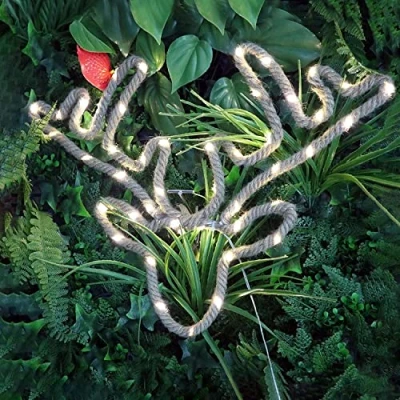 Image of SHATCHI Christmas Decorations LED Lights Battery Operated Stag Reindeer Head Silhouette Hemp Rope Xmas Home Wall Room Hanging Décor