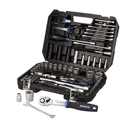 Image of Draper HI TORQ� Metric Socket Set, 1/4&quot; &amp; 1/2&quot; Sq. Dr. (83 Piece)