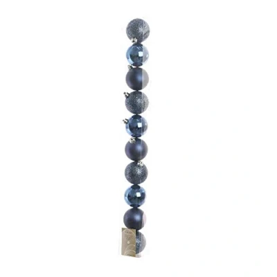 Image of Kaemingk Shatterproof Baubles, 10 Pack Night Blue,Multicolor,One Size,JNS_446963