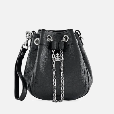 Image of Vivienne Westwood Small Chrissy Vegan Leather Bucket Bag