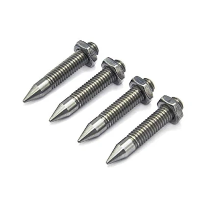 Image of PrecisionGeek M6 Stainless Steel Solid Speaker Spikes L=35mm (incl. 4x locking nuts) Set of 4 pcs