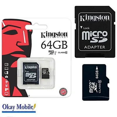 Image of KAV Micro SD Memory Card for Performance V10 SDHC with Adapter Samsung Galaxy Tab S4 10.5&quot; SM T830/SM T835, A T590/SM T595, Active2 8.0&quot; T395 Tablet PC&#039;s (64 GB)