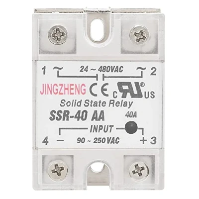 Image of Solid State Relay 40A Module For Industrial Automation Process AC Input 90 250V Output 24 480V
