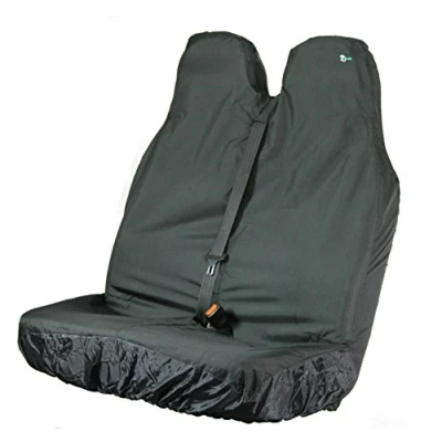 Image of Town and Country Covers Stretch Double Passenger Front Seat Cover Black,Large