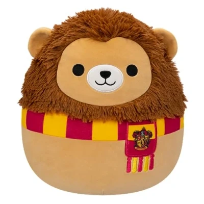 Image of Squishmallows SQWB00017 Harry Potter 10 Inch Gryffindor Lion Medium Sized Ultrasoft Official Jazwares Plush, Brown
