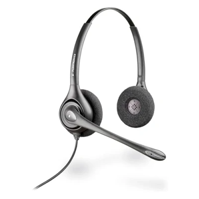 Image of Plantronics SupraPlus HW261N DC Dual Channel Headset, Black