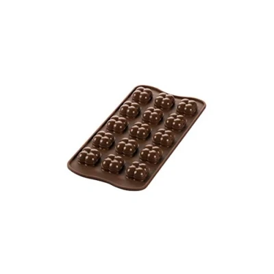 Image of Silikomart 22.151.77.0165 SCG51 Choco Game Silicone Mould 3D N.15 22X22 H 20 MM