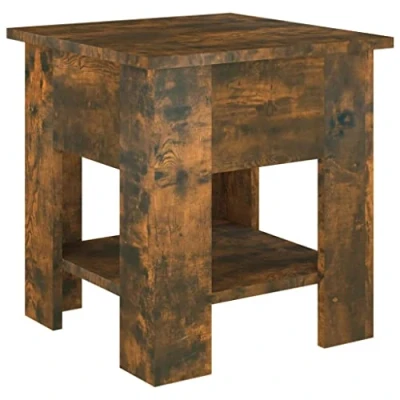 Image of vidaXL Coffee Table Couch Side Accent End Centre Living Room Tea Indoor Home Desk Furniture Smoked Oak Engineered Wood