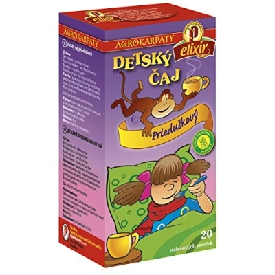 Image of Bronchial Tea for Children Cold and Cough Pure Natural Herbal Grown in Europe (20 Bags 40g)