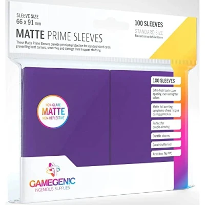 Image of Gamegenic GGS11033ML Matte Prime Sleeves (100 Pack), Purple