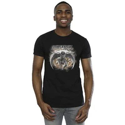 Image of Marvel Men&#039;s Moon Knight Splash Leap T Shirt Black Large