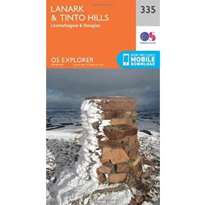 Image of Explorer 335 Lanark &amp; Tinto Hills Map With Digital Version