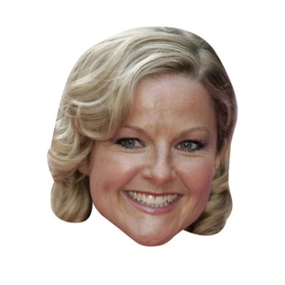 Image of FoxyPrinting Sarah Hadland Stevie From Miranda Celebrity Cardboard Party Face Mask Fancy Dress