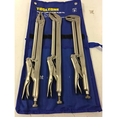 Image of Toolzone 3 Piece 15&#039;&#039; Long Locking Plier Set