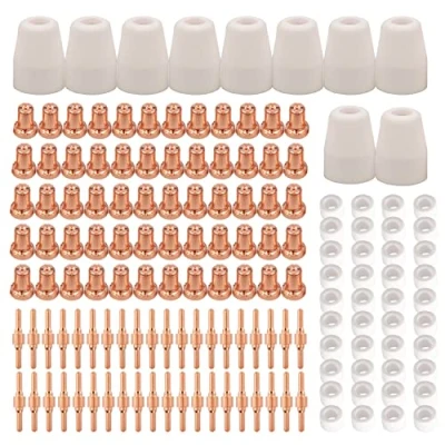 Image of KERUE 150pcs PT 31 Extended Air Plasma Cutting Nozzle Electrode Consumables Fit CUT 40 50D CT 312