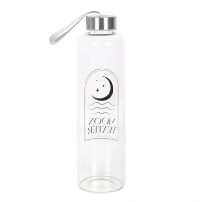 Image of Something Different Wholesale Moon Energy Glass Bottle 550ml charged Water Bottle, White Witch Infuser, Spiritual Intentions Vessel Modern Witchcraft Supplies