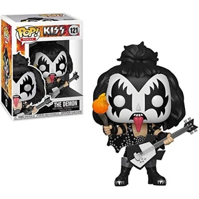 Image of Funko POP! Rocks: KISS The Demon Collectable Vinyl Figure Gift Idea Official Merchandise Toys for Kids &amp; Adults Music Fans Model Collectors and Display
