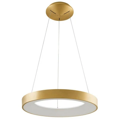 Image of Italux Lighting Modern LED Hanging Pendant Brushed Gold Warm White 3000K 2200lm