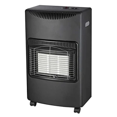 Image of ELPINE portable calor gas heater 4.2 KW butane LPG home heating cabinet fire regulator hose