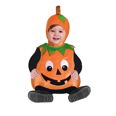 Image of amscan 9903885 Childs Pumpkin Cutie Pie Fancy Dress Halloween Costume (3 4 Years)