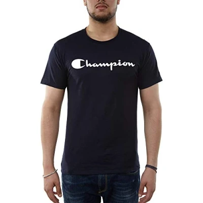 Image of Champion Men&#039;s Classic Jersey Graphic T Shirt, Navy y06794, XL