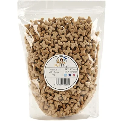 Image of Premium Milky Dog Bone Biscuit 1kg (Milky Bones)
