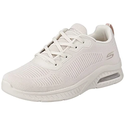 Image of Skechers Women&#039;s Squad AIR Sneaker, Natural, 8 UK