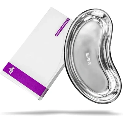 Image of MJW Surgical Kidney Dish Curved Shape 8&quot; Basin Stainless Steel Tray for Medical, Dentistry, Veterinary Use