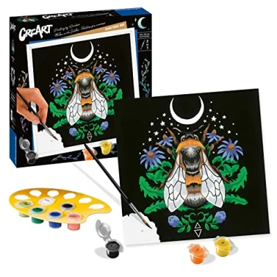 Image of Ravensburger CreArt Pixie Cold Edition Bee Paint by Numbers for Adults Craft Kits and Kids Age 12 Years Up