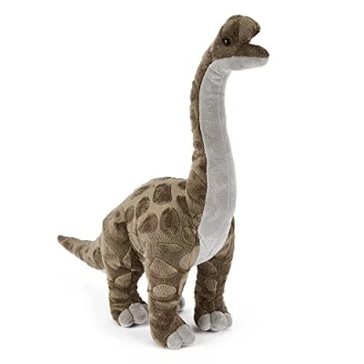 Image of Zappi Co Plush Children&#039;s Stuffed Soft Cuddly Toy Part of Safari Animals Collection, Perfect for Kids (40cm Depth)(Brachiosaurus Dinosaur)